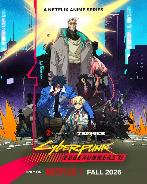 Cyberpunk: Edgerunners 2 Anime Unveils Stunning New Visual, Confirms Fall 2026 Premiere